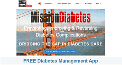 Desktop Screenshot of missiondiabetes.com